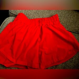 Lululemon size 4 red shorts